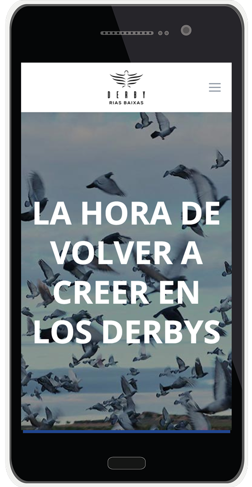 Web Derby Rïas Baixas versión móvil